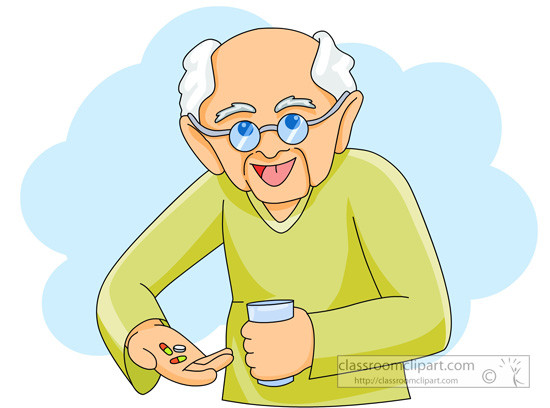 Illustration Of An Old Man Ho