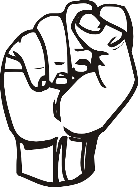Sign Language S Fist clip art - Fist Clip Art