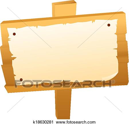 Wooden Sign Board - csp189687