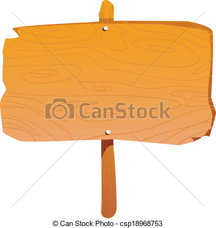 Wooden Sign Board - csp18968753