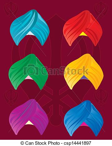 colorful turbans - csp14441897