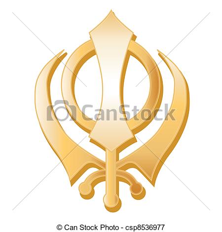 Sikh Symbol - csp8536977 - Sikhism Clipart