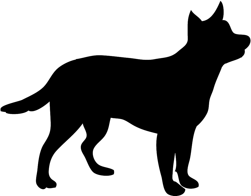 silhouette Basset hound, Australian cattledog. Basset hound, Australian Cattledog. Dog clipart, Dog clipart