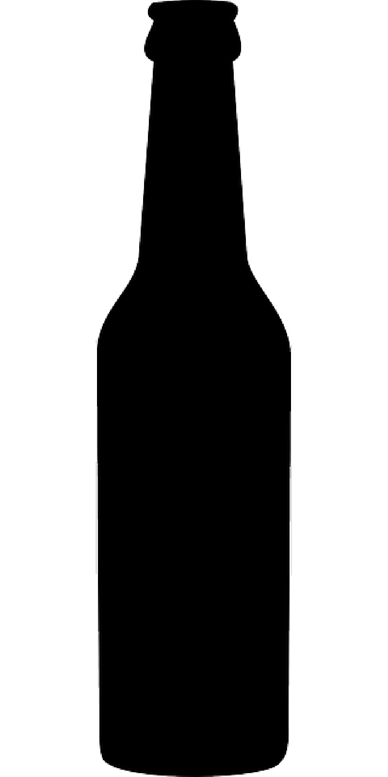 Silhouette Beer Bottle Clipart