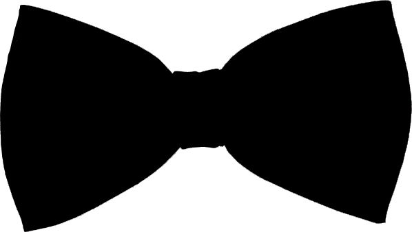Black And Grey Bow Tie Clip A