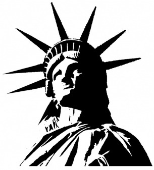 Outline Of Statue Of Liberty 