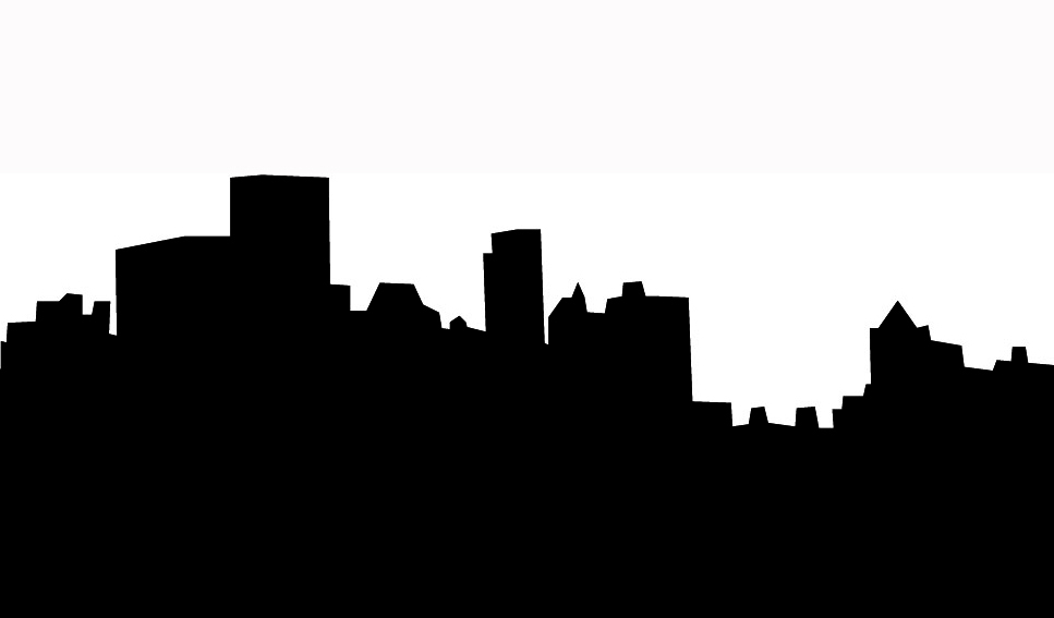 Silhouette Clipart - City Skyline Clip Art