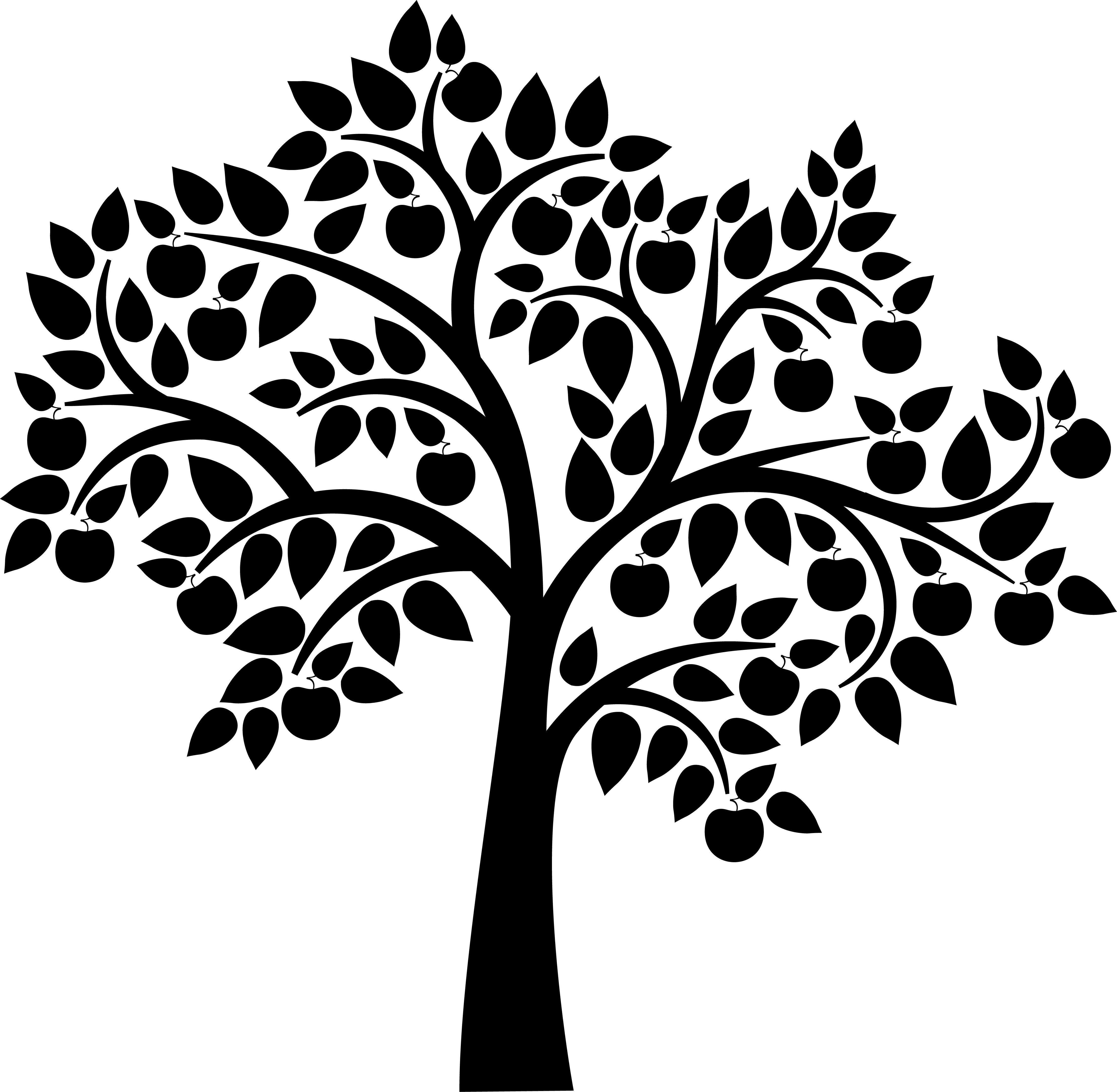 vector tree silhouette