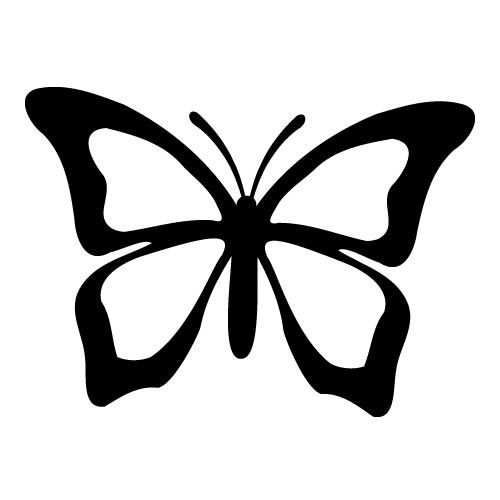 Silhouettes on Clipart . - Butterfly Silhouette Clip Art