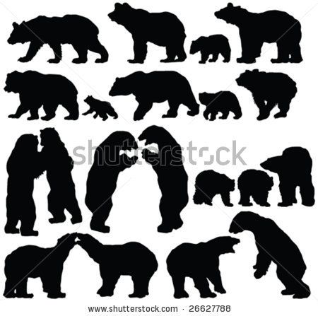 Standing Bear Silhouette 50 B
