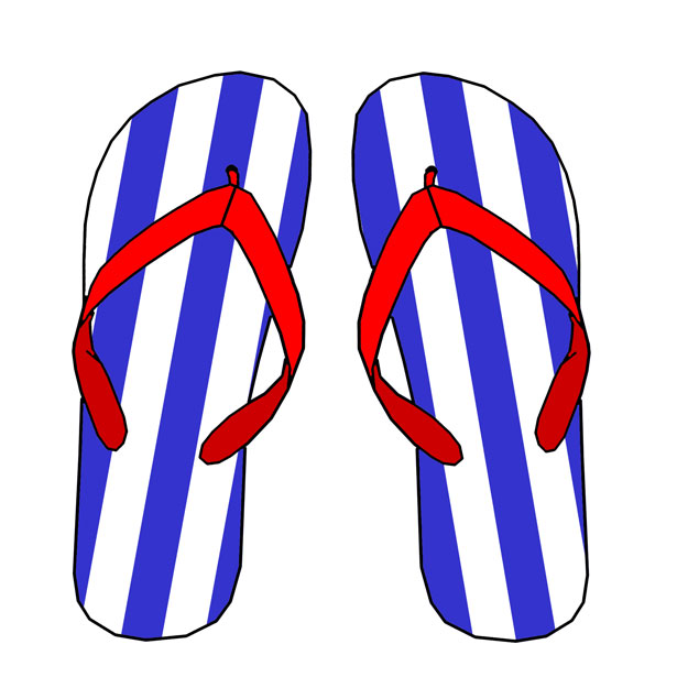 Silly Flip Flop Clipart