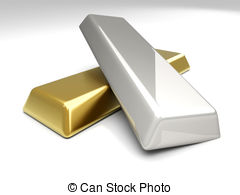 . ClipartLook.com Gold and Silver - 3D rendered Illustration.
