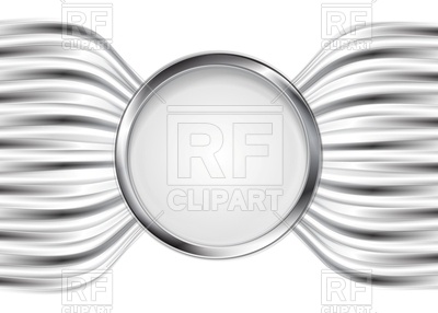 Round frame with silver borde - Silver Clipart