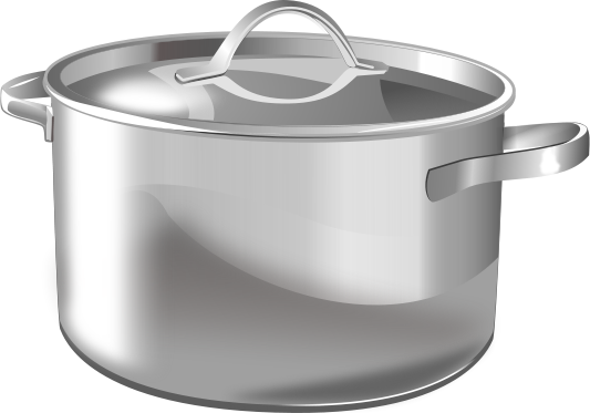 Silver Pot Household Kitchen  - Pot Clipart