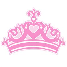 Pink Princess Crown Clipart .