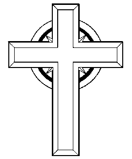 simple christian cross clipart