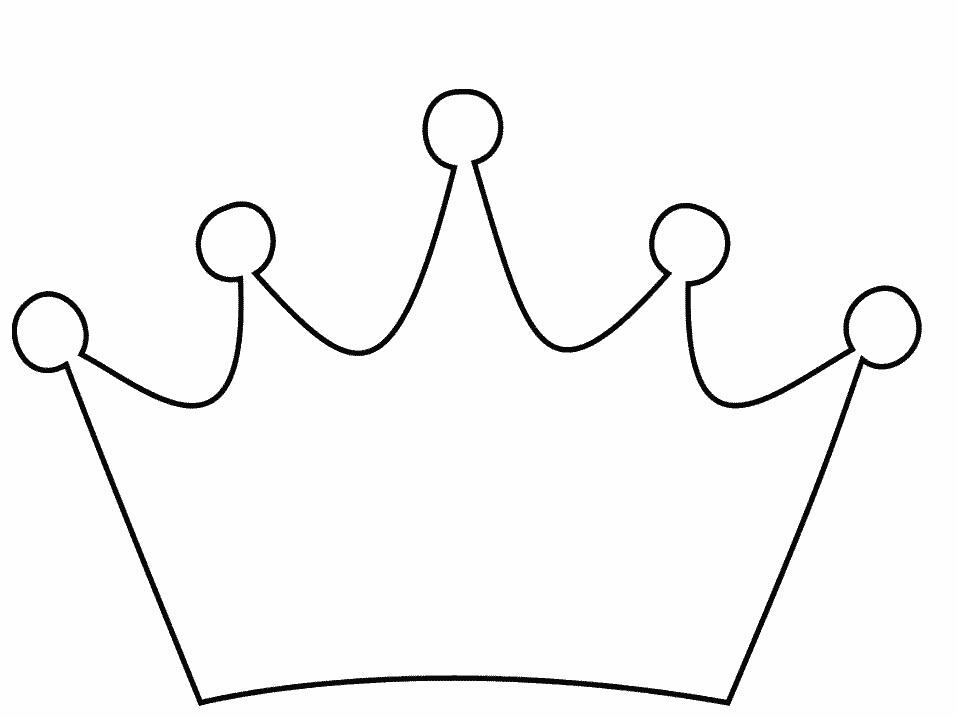 simple crown outline - Crown Outline Clip Art