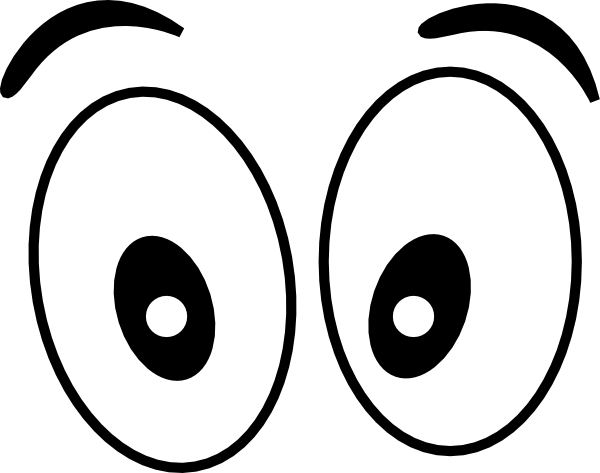 simple eye clipart black and  - Clip Art Of Eyes