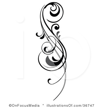 Scroll Line Clipart .