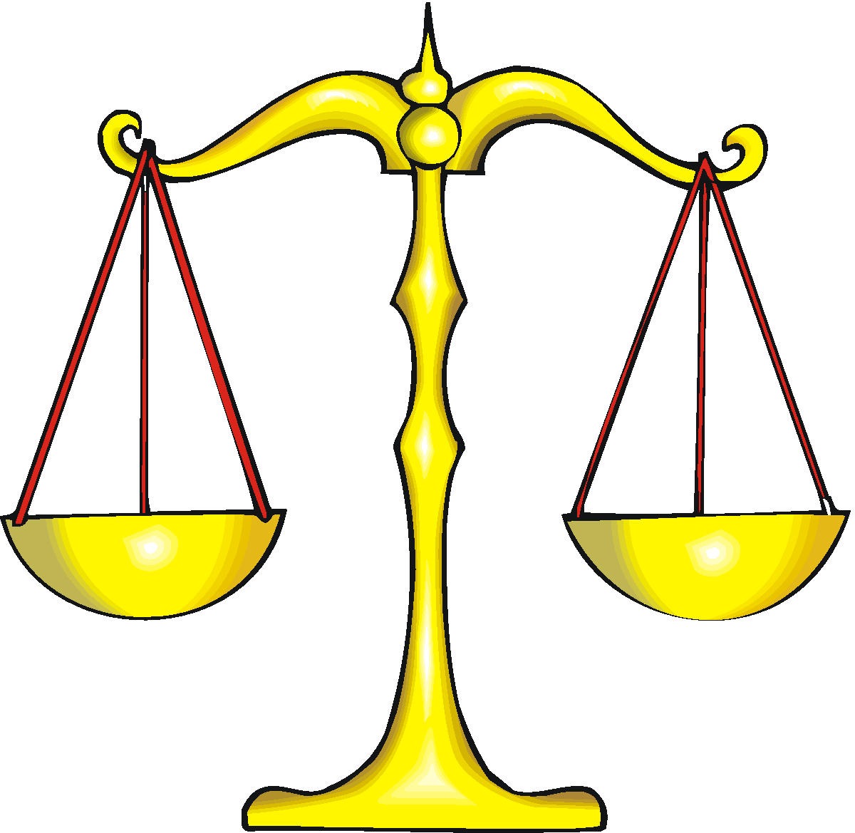 Simple Balance Scale Clipart