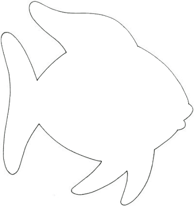 Simple Fish Outline Clip Art  - Fish Outline Clip Art
