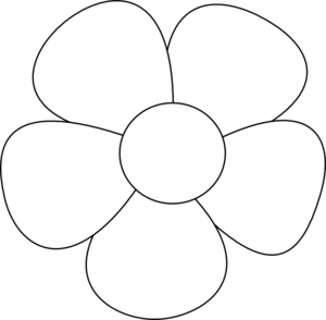 ... Simple flower clipart out