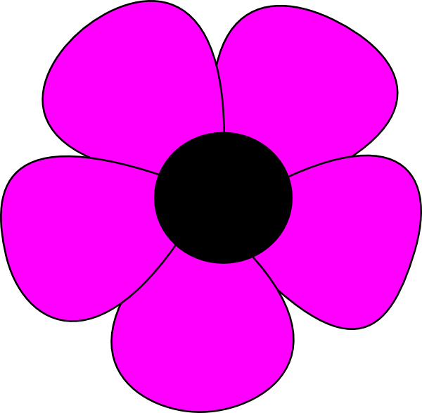 Simple Flower Clip Art At Clk - Simple Flower Clip Art