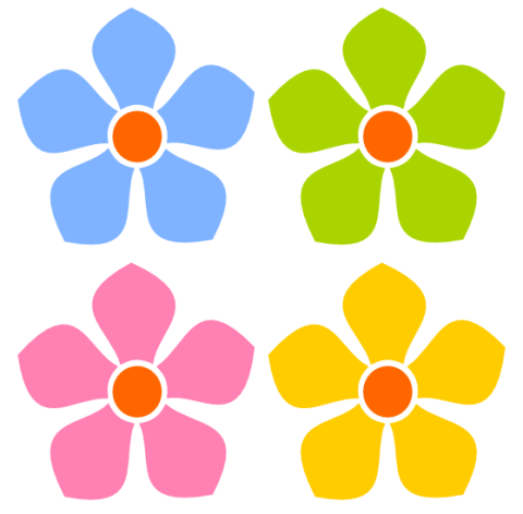 Simple Flower Clip Art Item 4 Vector Magz Free Download Vector