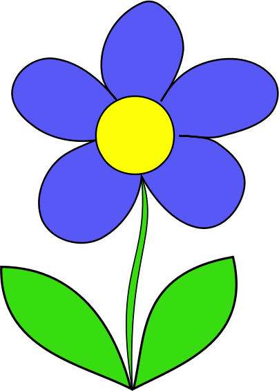 Blue Flowers Clip Art Clipart