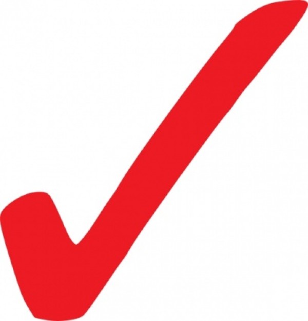 Simple Red Checkmark clip art .