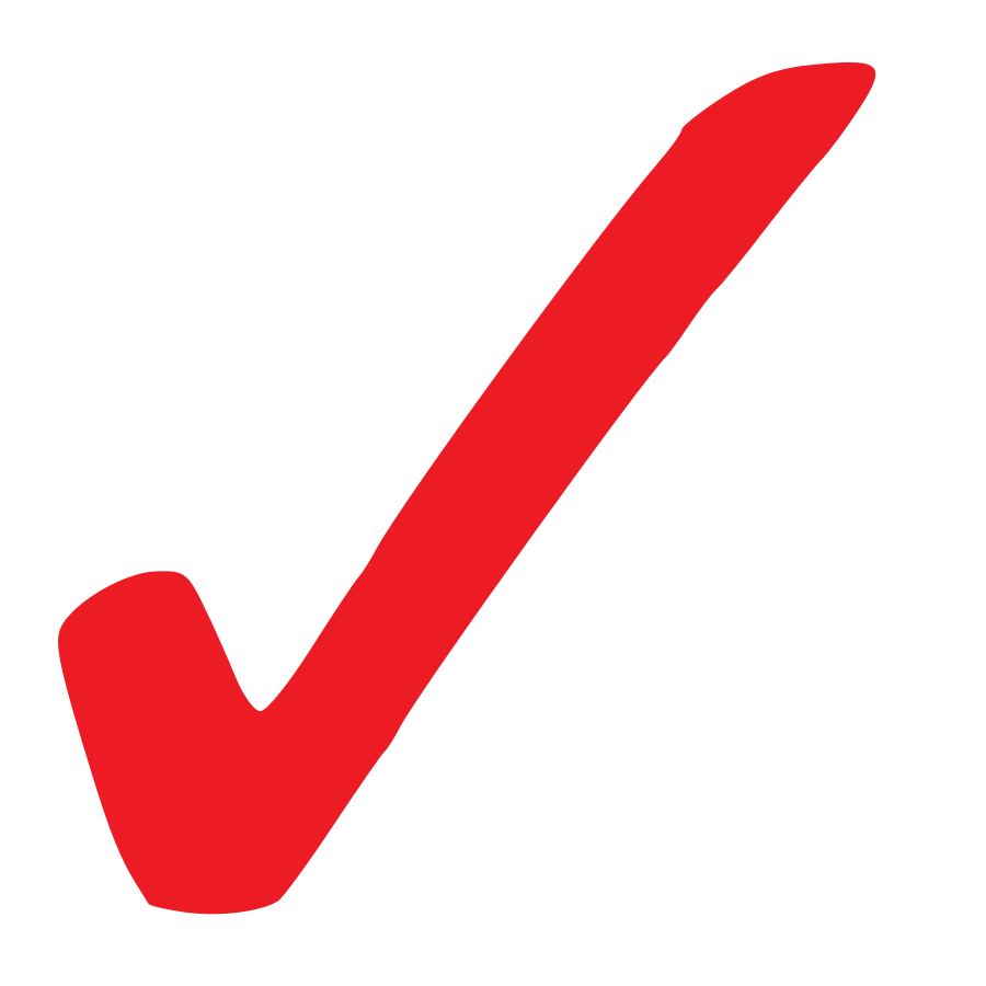 Simple Red Checkmark Clipart  - Clip Art Check