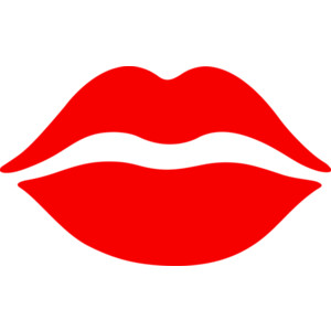 Simple Red Lips Design Free .