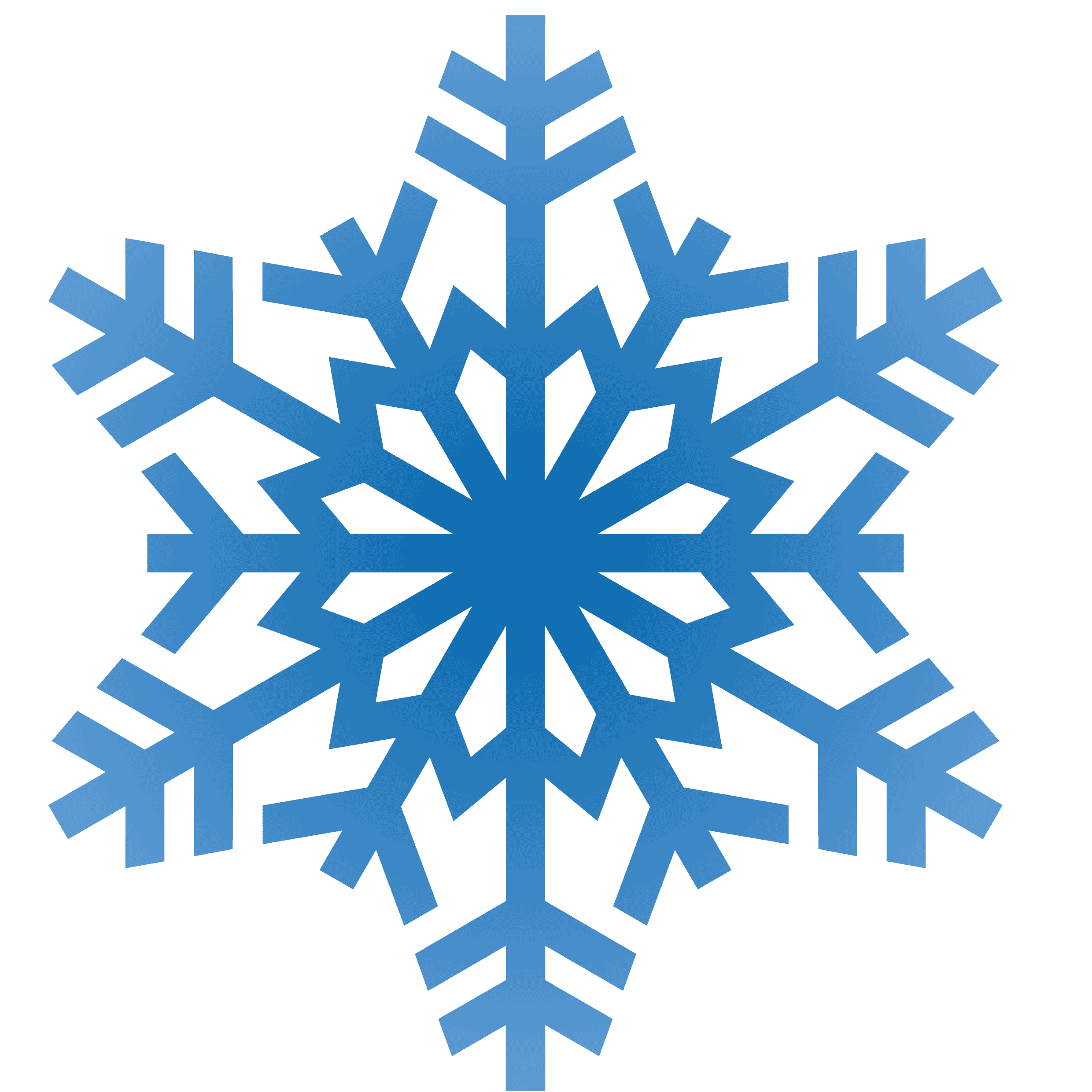Simple Snowflake Clipart Dc8ekgpce Png