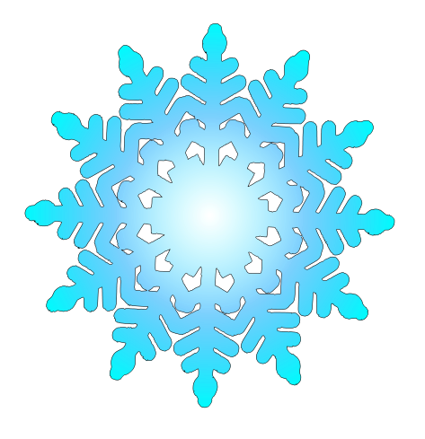 Simple Snowflake Clipart This - Snow Flake Clip Art