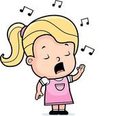 Kids Singing Onstage; Toddler - Singing Clipart