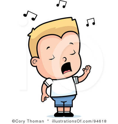 Boy Singing Into Microphone P