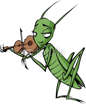 Singing Cricket Insect Clipart