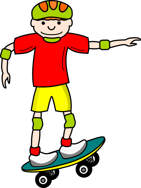 Skateboard clip art at clker  - Clipart Skateboard