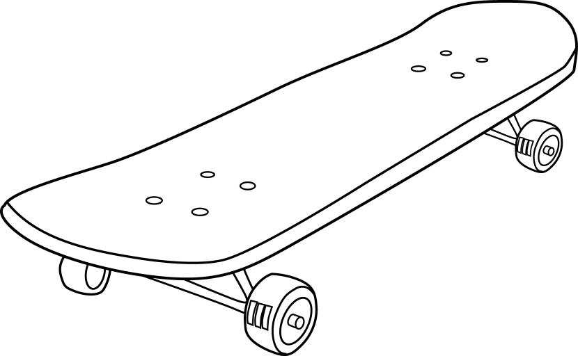 Skateboard clipart 2 - Clipart Skateboard