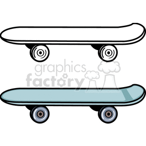 Royalty-Free Skateboard Blue and White 171009 vector clip art image - EPS  illustration | GraphicsFactory hdclipartall.com