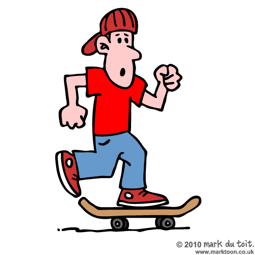 Skateboard cartoon clipart wikiclipart