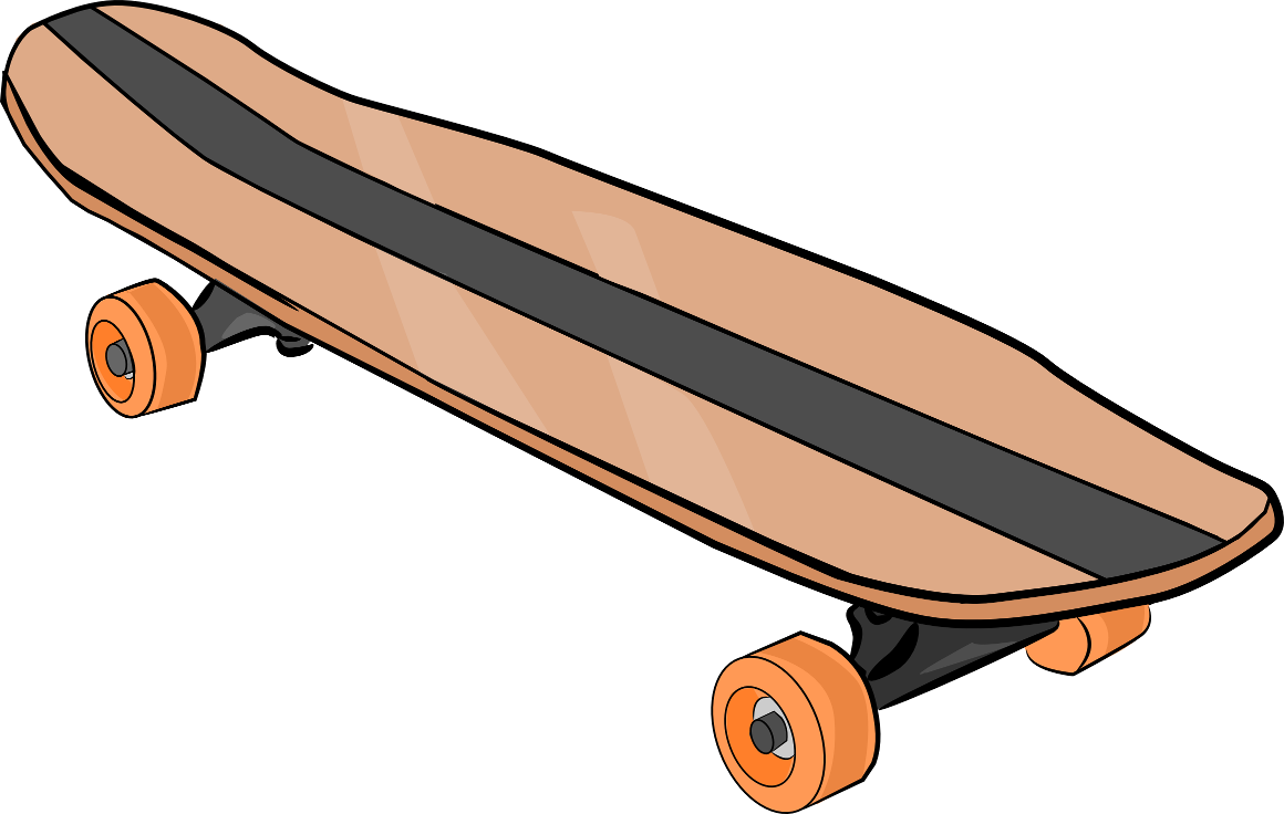 Skateboard clip art at clker 