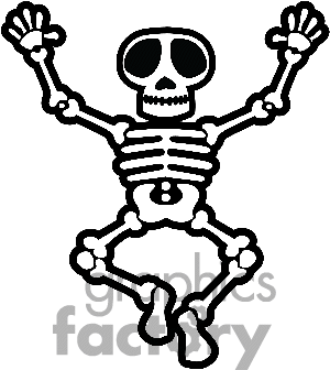 Human Skeleton Clipart Free C
