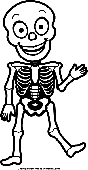 Skeleton Clipart Halloween . - Clipart Skeleton