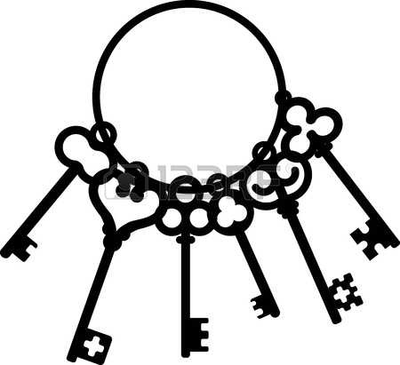 Skeleton Key Clip Art - .
