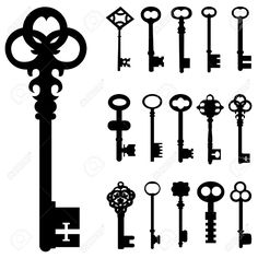 skeleton key tattoo - Google  - Skeleton Key Clipart