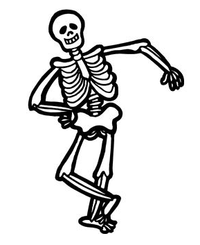 Skeleton tennis court clipart - Clip Art Skeleton