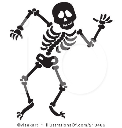 Halloween skeleton clipart fr