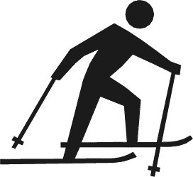 ski-cross-country - Ski Clipart