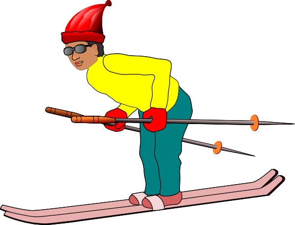 Ski Man Clip Art At Clker Com - Ski Clipart